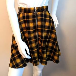 Yellow plaid mini skirt - Hot Topic